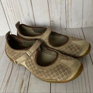 Merrell Circuit Mary Jane sneakers taupe print suede 7
